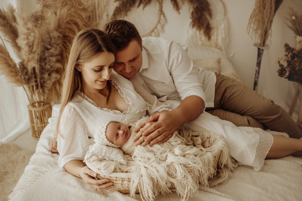 sesja rodzinna noworodkowa boho warsztaty noworodkowe