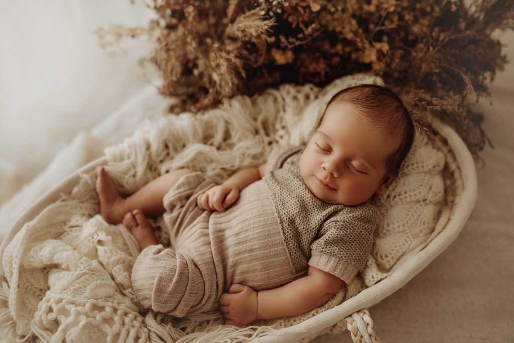 sesja rodzinna noworodkowa boho